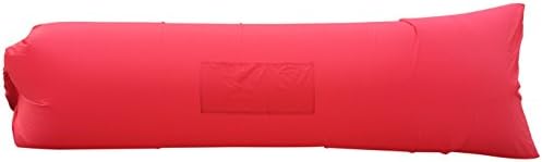 GERYMU Side Pocket Air Sofa and Pool Float Ships Fast Lazy bag Ideal for Indoor or Outdoor Hangout or Lounger for Camping Picnics &amp; Music Festivals (260x70 Watermelon)