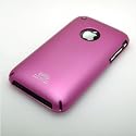 Apple iPhone 3G Soft Polycarbonate Slim fit Case -Pink (Cozip Brand) Plus Smudge Free Screen Protector-Made in Korea