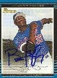 Brandon Phillips, Montreal Expos, 2002 Bowman Autographed Card