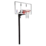 Spalding 54-Inch In-Ground Basketball System with Glass Backboard