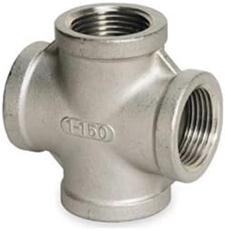 Cross, 1/8 In, 316 Stainless Steel, 150 PSI