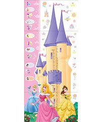 Childrens Toyshop  Toys : Disney Princesses - Large Stick-up Growth Chart + 59 Wall Stickers