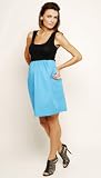 The Olian Empirewaist Sleeveless Dolly Dress with Side Pockets