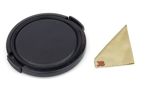 67mm Lens Cap NIKON 18-105mm 16-85mm D40 D5000 D300 D90 + Microfiber Cleaning Cloth JB Logo