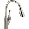 Delta 989-SS-DST Allora Single Handle Pull-Down Kitchen Faucet, Stainless