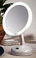 Floxite Fl-10jh 10x Incandescent Lighted Vanity Mirror, Pearl