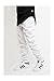 URBANJ MEN'S WHITE TWILL DROP CROTCH JOGGER PANTS