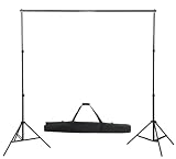 Photo et Vidéo - Support de fond téléscopique pour studio photo 2,3m x 3m
