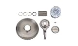Mixet MDXTR-5 Deluxe Shower & Tub Handle Trim Kit (SKD0202 D), Satin Nickel