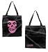 Misfits,Black With Pink Skull, Shopping Bag