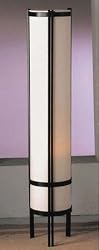 Floor Lamp with Japanese Style in Off White Finish