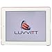 LUVVITT Glaze Smooth Finish Hard Back Cover Compatible with Smart Cover for iPad 3 and iPad 2 - Pink