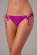 Robin Piccone Hand Sewn Pleats Loop Tie Side Hipster Bottom