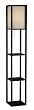 Adesso Wright Tall Floor Lamp, Black