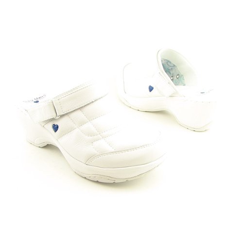 NURSE MATES Bobbie White Clogs Mules Shoes Womens 7