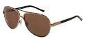 DOLCE & GABBANA D&G DG 2047 264/73 GOLD METAL SUNGLASSES