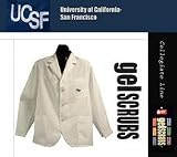 San Francisco Dons Scrub Style Short Consultation Jacket from GelScrubs (Leaf Logo)