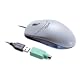 Fujitsu Siemens Optical Wheel Mouse II Maus optisch PS / 2 + USB 3 Tasten 400 dpi + Tastenrad grau