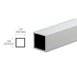 Buy CRL Satin Anodized 3 4 Square Aluminum Tubing - 12 ft Long by C.R. Laurence