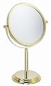 Classy Large Gold Plated Make Up/ Shaving Mirror With 10x  Magnification and True view