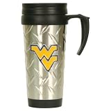 NCAA West Virginia Mountaineers Diamond Plate Travel Mug