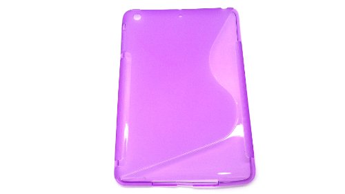 iPad mini ケース　カバー S柄　TPU素材　パープル