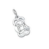 Bark Avenue Jewelers-Sterling Silver Zodiac Pendant- Aries - Small