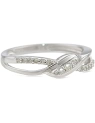 10k White Gold Diamond Ring (1/6 cttw, H-I Color, I1-I2 Clarity)