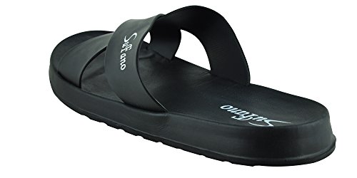 Sufano Men's Cross Slide Sandals Slippers Comfortable Shower Beach Sandals