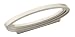Amerock BP53044-SN Galleria Amulet Pull, 76 mm Center, Satin Nickel Image