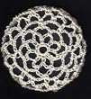 Cream (Ivory) Hair Net Crocheted Hair Bun Cover- MEDIUM