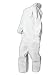 Magid EconoWear Lite N Kool Plus Polypropylene Coverall with Hood, Disposable, Elastic Cuff, White, 4X-Large (Case of 25)