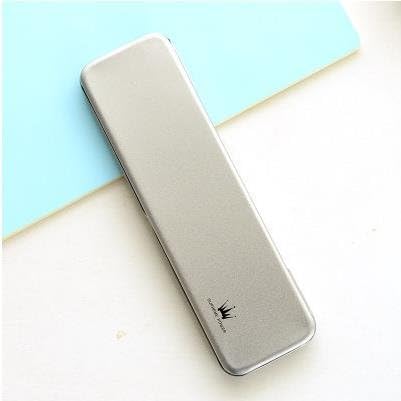 Aluminum Metal Iron Tin School Pencil Case Pencil Box Stationery Storage Color:Crown
