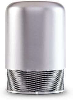 Silver Hiddenradio Portable Bluetooth Speaker and FM Radio