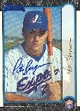 Peter Bergeron, Montreal Expos, 1999 Bowman Rookie Card Autographed Card