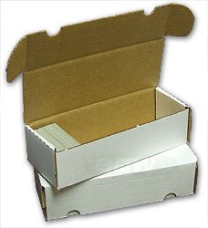 BCW 550 Count (Bundle of 50) Corrugated Cardboard Storage Box - Baseball, Football, Basketball, Hockey, Nascar, Sportscards, Gaming & Trading Cards Collecting Supplies