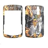 Blackberry 8300 Curve Faceplate Snap-on Protective Cover - Camo Dry Leaves