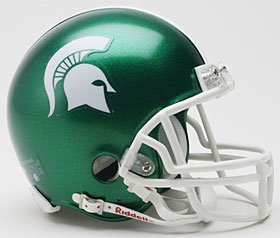 Michigan State Spartans Replica Mini Helmet w/ Z2B Mask