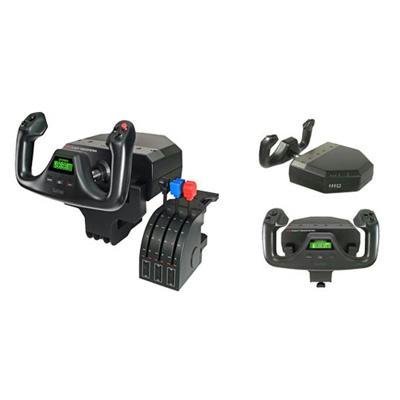 New Saitek Pro Flight Pz44 Yoke System Cable Usb Pc 3 X Mode Switch 3 X Gearshift Lever