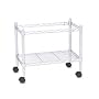 Steel Wire Mobile File Cart - Gray