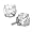 3 ct Sterling Silver Round CZ Stud Earrings 7MM