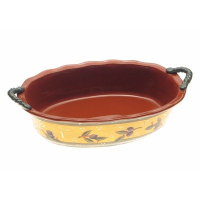 Certified International French Olives 4-Quart Oval Baker