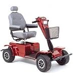 Wrangler - Personal Mobility Vehicle - Red, Brown Fabric