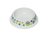 PawProof Small Designer Pet Bowls, Retro Collection - Circle Blue
