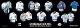 Chicago Cubs 5 x 15 Uniform History Plaque