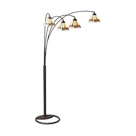 Arc Floor Lamp Fixture, 87Hx65W, ANTIQUE BRONZE