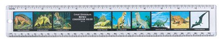 312P3H48Z7L GREAT DINOSAURS EDUCATIONAL RULER by Safari, Ltd.