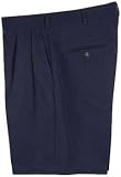 Microfiber Shorts in Navy, 38 Waist