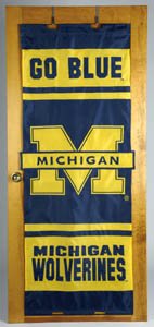 Michigan Wolverines NCAA Door Flag