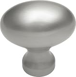 1 1/4 Dia Pewter Oval Knob